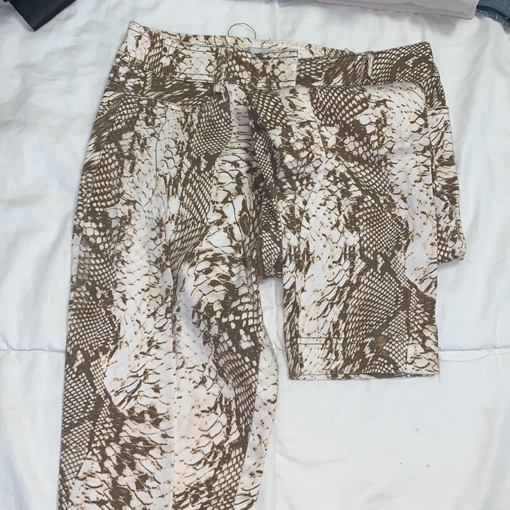 Snake skin pants